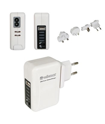 Carregador USB-A + 4 Fichas...