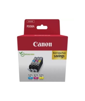Pack Tinteiros Canon 521 3...