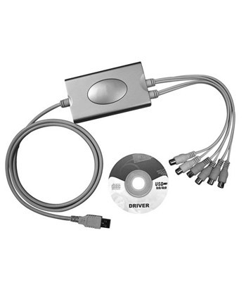 DVR com 4 Canais USB - H.264