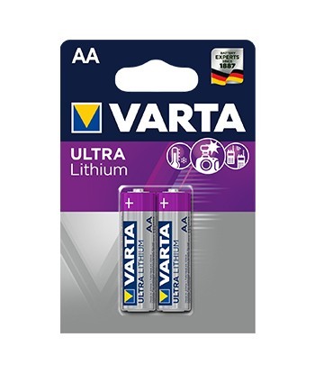 Pilhas Litio Varta LR6 AA...