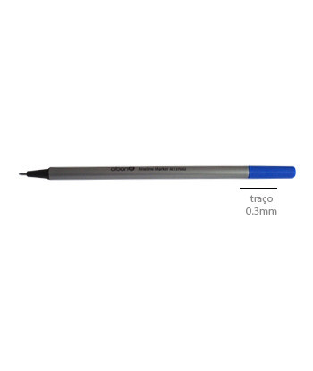 Marcador Fino Azul 0,3mm 1un