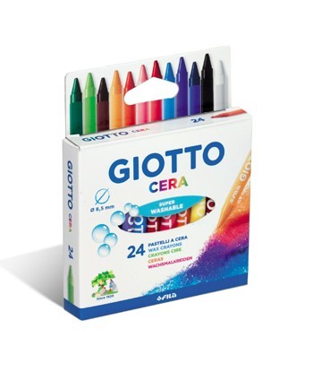 Lápis de Cera 24 Cores Giotto