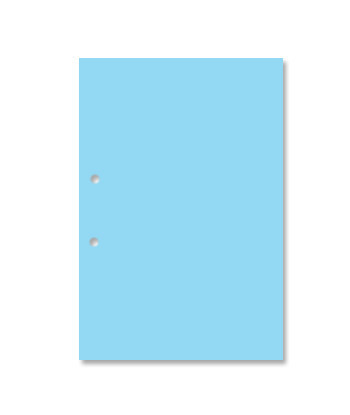 Cartolina A4 com Furos Azul...