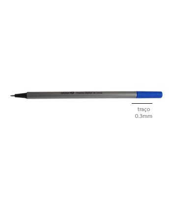 Marcador Fino 0,3mm Azul 1un