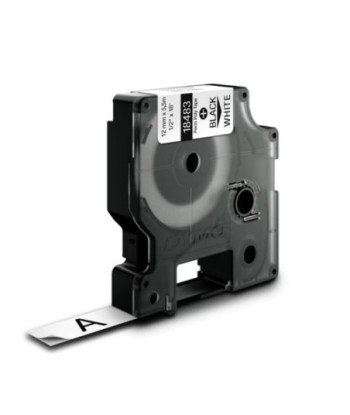 Fita 12mmx5,5m Preto/Branco...