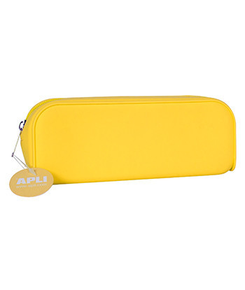 Estojo Silicone Apli Soft Fluor Amarelo 1un