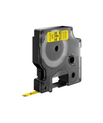 Fita 06mmx7m Preto/Amarelo...