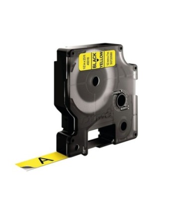 Fita 12mmx7m Preto/Amarelo...