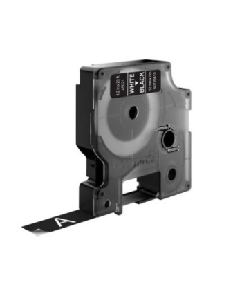 Fita 12mmx7m Branco/Preto...