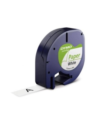 Fita 12mmx4m Preto/Branco...