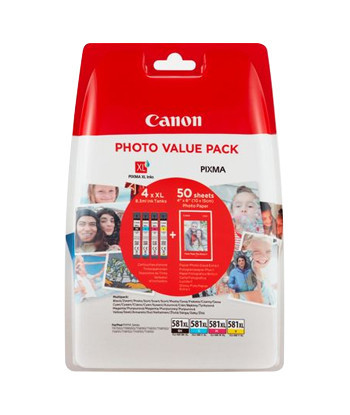 Pack Tinteiros Canon 581XL...