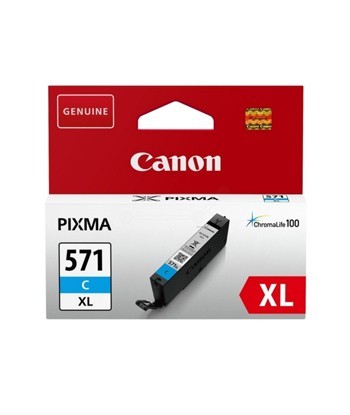 Tinteiro Canon 571XL Azul...