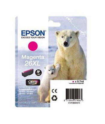 Tinteiro Epson 26XL Magenta...