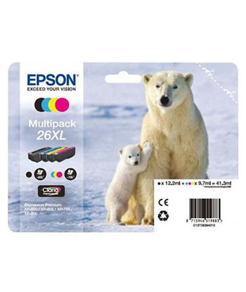 Pack Tinteiros Epson 26XL 4...