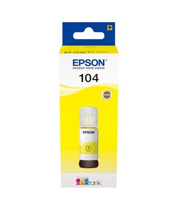 Tinteiro Epson 104 Amarelo...