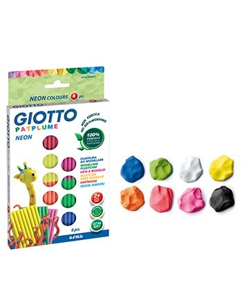 Plasticina 08 Cores Neon...