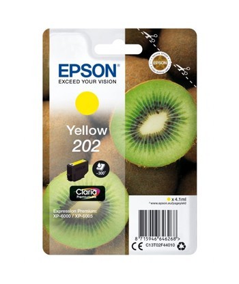 Tinteiro Epson 202 Amarelo...