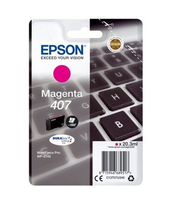 Tinteiro Epson 407 Magenta...