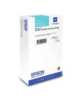 Tinteiro Epson T7552 Azul...