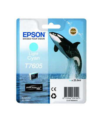 Tinteiro Epson T7605 Azul...