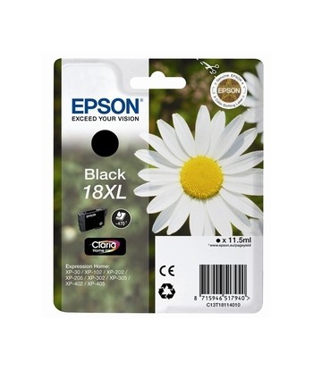 Tinteiro Epson 18XL Preto...