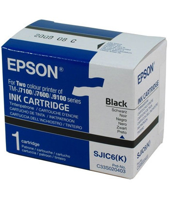 Tinteiro Epson SJIC6 Preto...