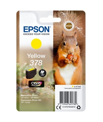 Tinteiro Epson 378 Amarelo...