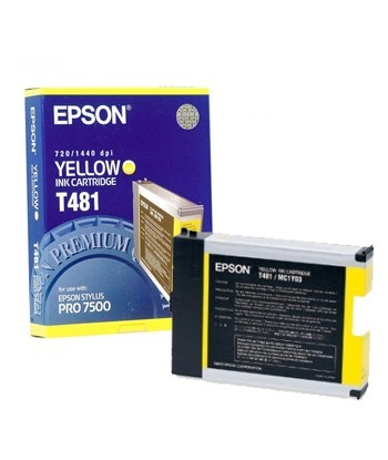 Tinteiro Epson T481 Amarelo...