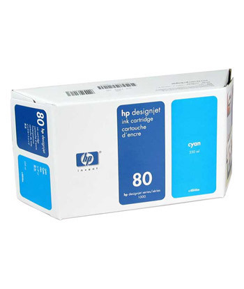 Tinteiro HP 80 Azul C4846A...