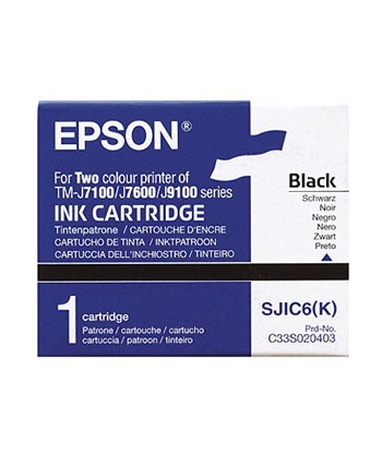 Tinteiro Epson SJIC6 Preto...