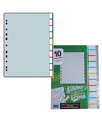 Separadores A4 Plástico...