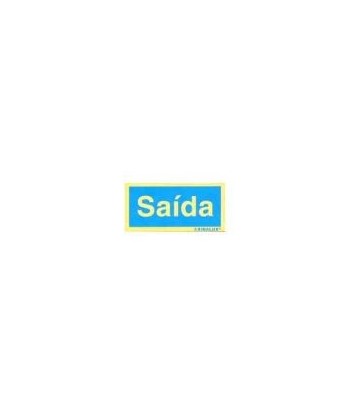 Sinalética Saida Plástico...