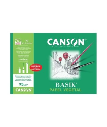 Papel Vegetal A3 95g Canson...
