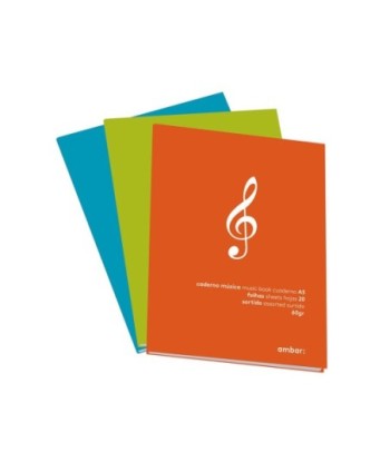 Caderno de Música A5 Ambar...