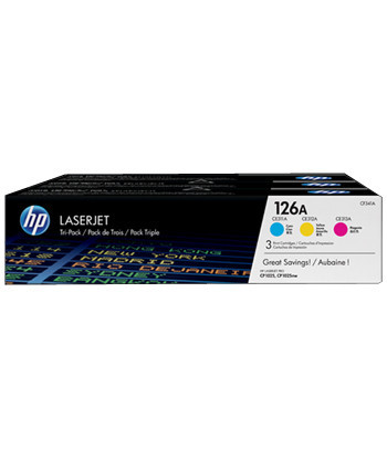 Pack Toners HP 126A 3 Cores...