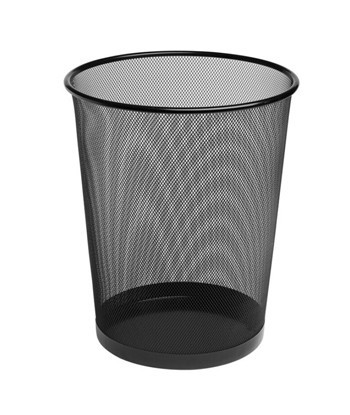 Papeleira 18L Tipo Rede Preto