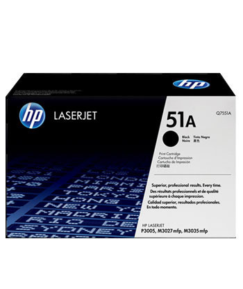 Toner HP 51A Preto Q7551A...