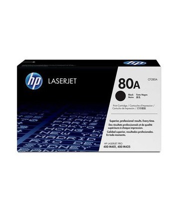 Toner HP 80A Preto CF280A...