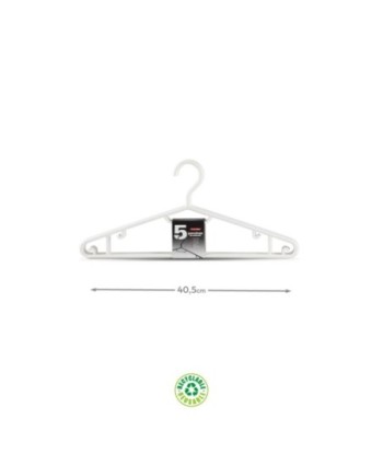 Cabide 40,5x18x3,3cm Branco...