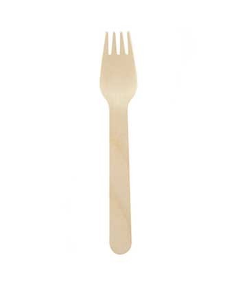 Garfos Madeira 16cm 100un