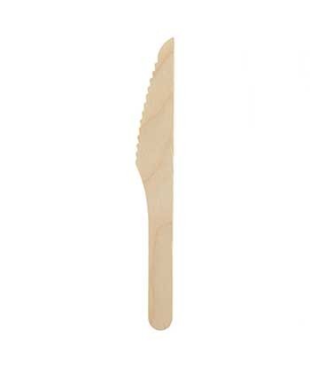 Facas Madeira 16,5cm 100un