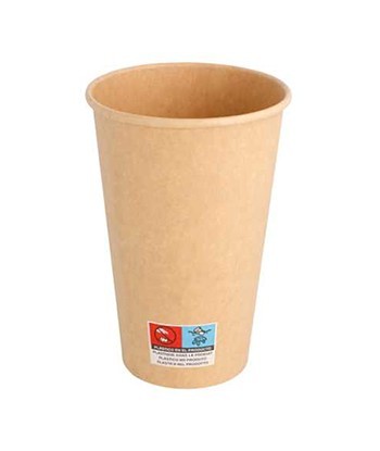 Copos 480ml Cartão Kraft...