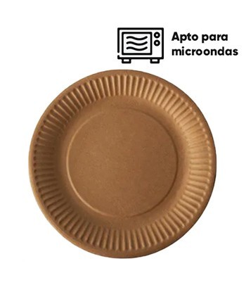 Pratos 17cm Cartão Kraft...