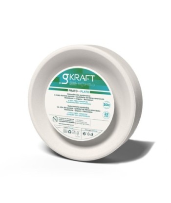 Pratos 22cm Celulose...