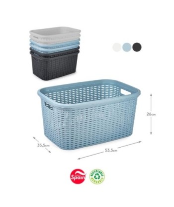 Cesto Roupa Rattan 35L...