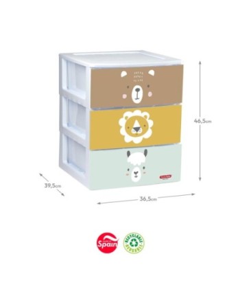 Bloco 3 Gavetas Plástico...