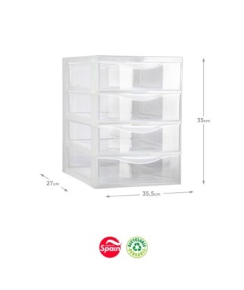 Bloco 4 Gavetas Plástico...