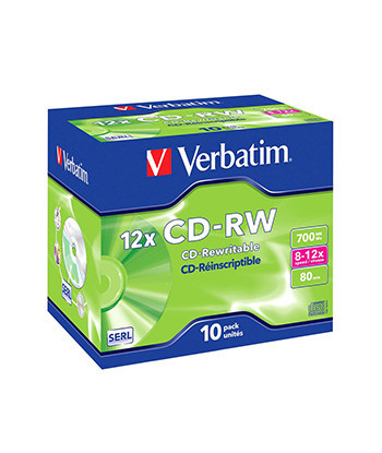 CD-RW 700MB 8x 10x Verbatim...