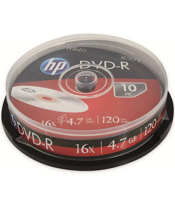 DVD+R 4.7GB 16x HP Cake Box...