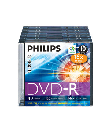 DVD-R 4.7GB 16x Philips...